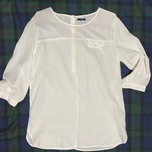 🛍 2/$20 Cream GAP Tunic Blouse
